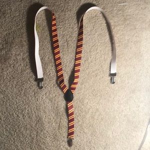 Gryffindor colored  suspenders